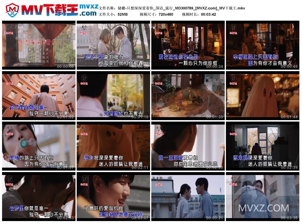 储姗-只想深深爱着你_国语_流行_MD300789